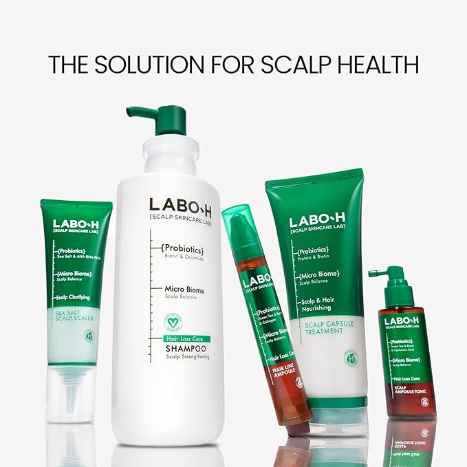 LABO.H Scalp Strengthening Roll-On Serum - Korean Hair Anchoring Serum for Daily Massage and Hair Growth | Vegan | Anti-Loss Treatment | Cooling & Soothing Relief with Rosemary Oil, 0.50 Fl oz.