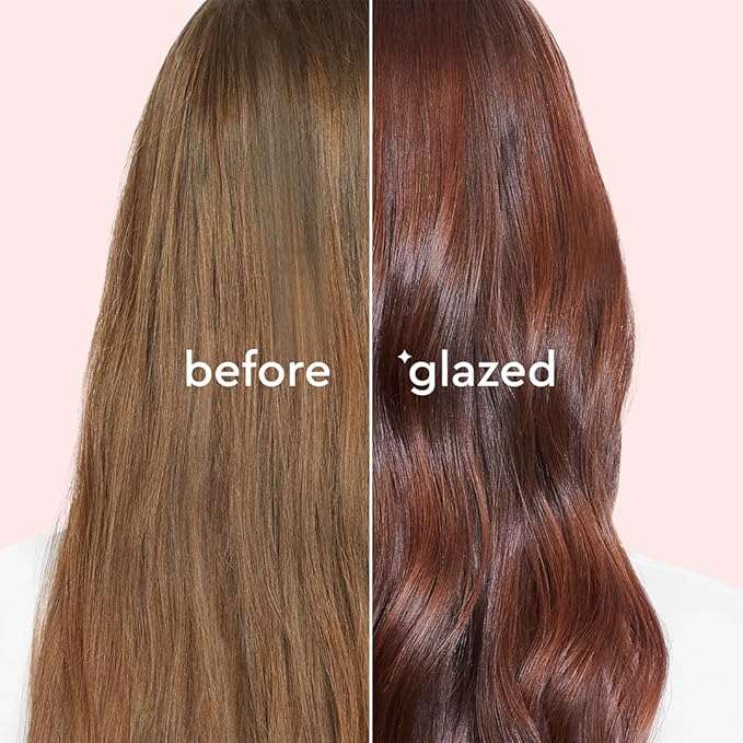 Glaze Color Conditioning Gloss - Tinted Moisturizer for Brown or Red Hair, Boosts Color and Shine, Repairs Damage - Auburn Spice, 6.4 oz