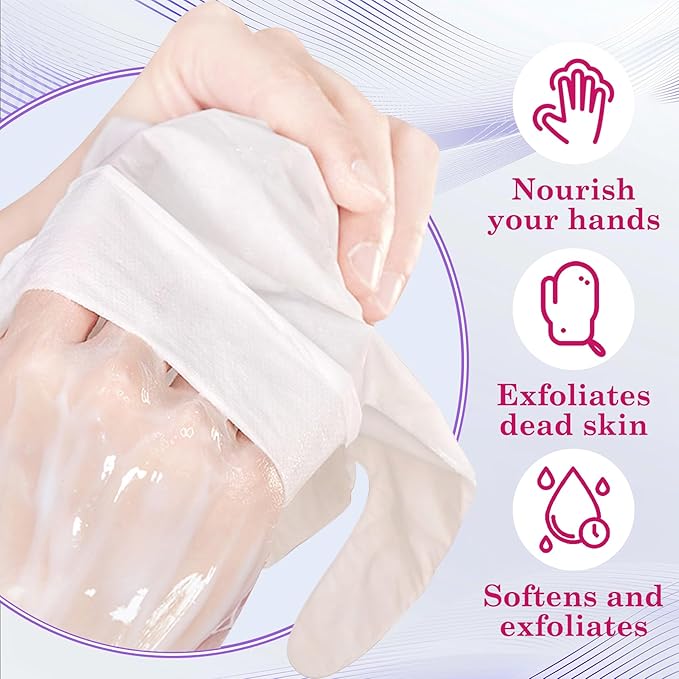 6 Pairs Hand Masks Moisturizing Gloves, Hydrating Hand Mask Moisturizer Gloves Care for Dry Cracked Hands, Smooth Long Lasting Soft Firming Hand Mask Gift Set for Men Women（H
