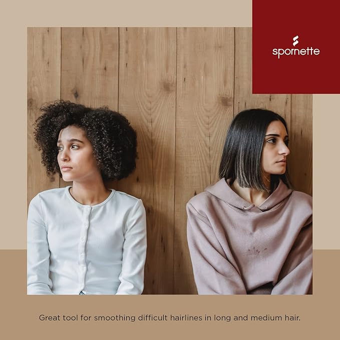 Spornette Mini Styler Boar Bristle .75 inch Round Brush for Blowouts, Volume, Styling, Finishing, Curling & Setting Short, Curly, Wavy, Straight, Thick, Normal or Thin Hair on Men & Women