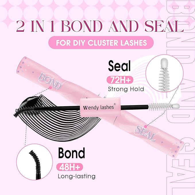 Natural Lash Clusters Kit Packs: Wendy, 1078Pcs, 40D, 60D, 60D, 80D, D Curl, 10-18mm Mixed, Soft, Cat Eye, DIY Eyelash, Individual, Fake Lashes, Bulk Pack