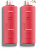 Wella Professionals Invigo Brilliance Shampoo | For Fine/Normal Colored Hair | Intense Color Protection & Maintains Vibrancy-| 33.8 Fl Oz-| 1 L,(Pack of 2)