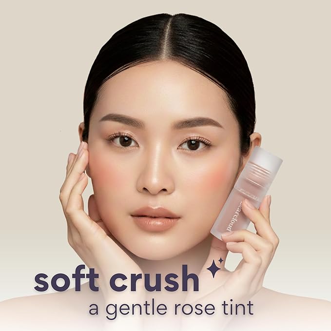 dearcloud Gentle Crush Serum Blush – Soft Crush – Liquid Blush for Cheeks with Hyaluronic Acid – Korean Beauty Makeup (.19 fl oz)