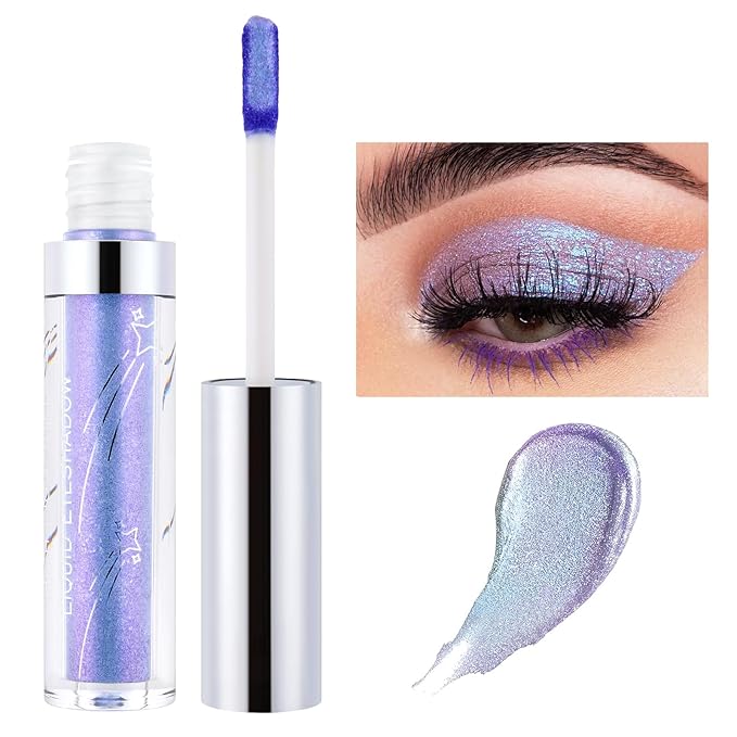 Shining Shimmer Glitter Liquid Eyeshadow Metallic Pigments Makeup Metals Gloss for Eyes Eyeliners Sparkling Eye Shadow Set Gift Shiny Pen Eyeliner Kit (A109)
