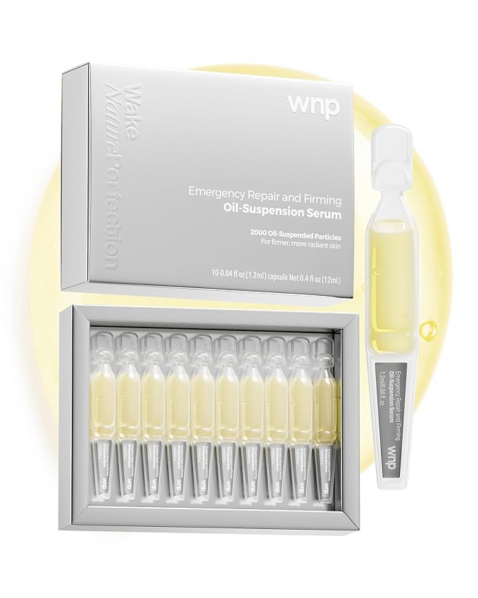 WNP collagen Serum Anti Aging,Oil-Suspension Serum|Barrier repair Firming Emergency Repair|WaterOilBalance| 4D hyaluronic acid|Single-Use Vials Skincare for Sensitiveskin 10pcs