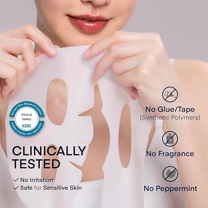 TEREZ & HONOR Korean Real Deep Bio Collagen Face Mask - 16 ea x 33g 100 Dalton Ultra Low Marine Collagen Overnight Hydrogel Masks for Glow Skin, Hydration, Pore, Elasticity, Firming, Unscented