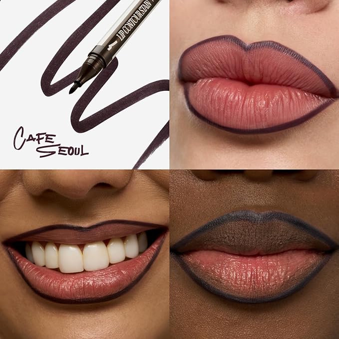 fwee LOCK’n LINE LIP CONTOUR STAIN | 05 Cafe Seoul | Long-lasting, Powerful fixing, no-transfer, Easy to use, Lightweight, High adhesion formula, lip tint, tinted lip liner | 1ml