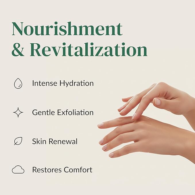 Epielle Nourishing Hand Mask 6 Pairs, Repair and Soften with Hemp & Rosemary Extract, Deep Moisturizing Gloves for Dry, Cracked Hands, Self Care Gifts for Women, Spa Kit, Mothers Day Gifts