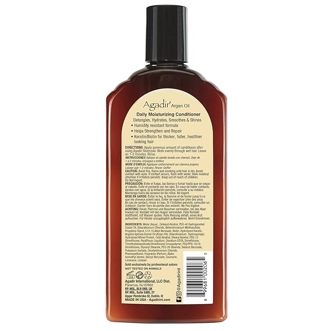 Agadir Argan Oil Daily Moisturizing Conditioner 12.4 Fl.OZ (Pack of 1)