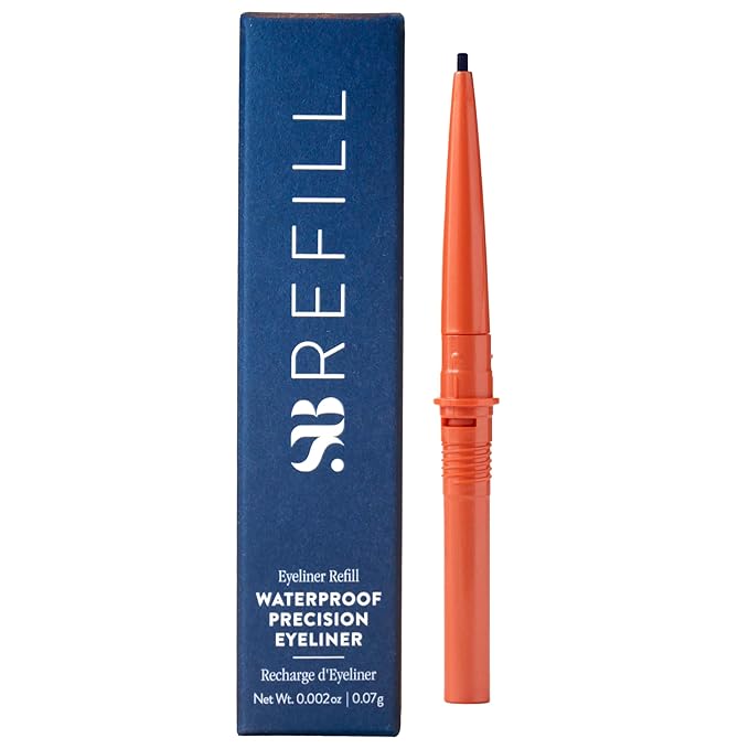 SOSHE Beauty - Waterproof Precision Eyeliner Refill | 1.5mm Smudge-Proof Gel Liner| Cruelty-Free, Certified Plastic Negative (Memories of Blue - Navy Blue, REFILL)