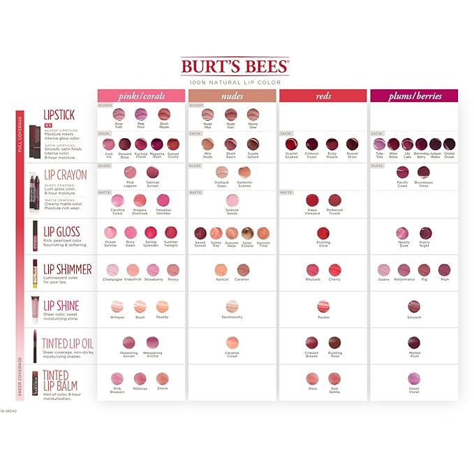 Burt's Bees 100% Natural Moisturizing Tinted Lip Oil, Misted Plum, 1 Pen