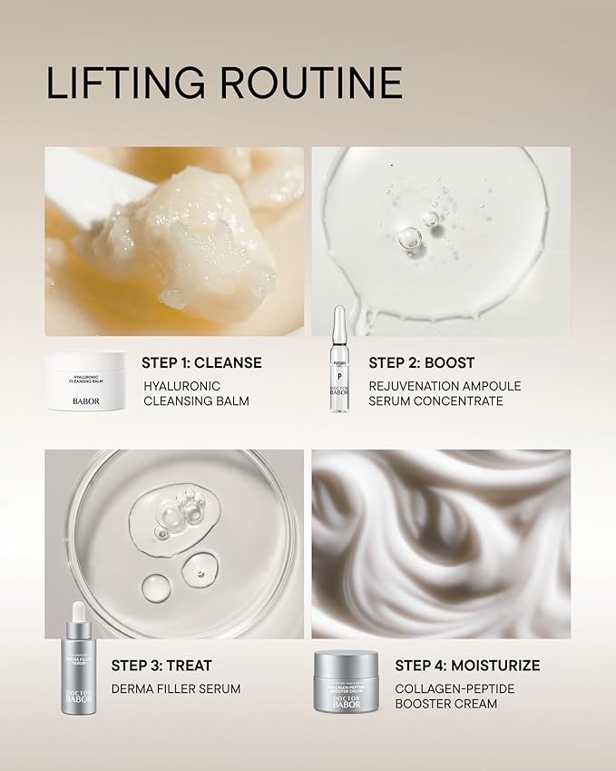 BABOR Hyaluronic Cleansing Balm to Oil for Demanding Skin, Gentle Cleansing for Face Infused with Hyaluronic Acid to Hydrate Skin, 15 ml