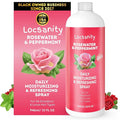 Loc Spray - Locsanity Daily Moisturizing Rosewater & Peppermint Spray for Locs, Dreadlocks - Lightweight Frizz Control Hair & Scalp Moisturizer - Natural Loc Care (32 fl oz)