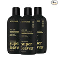 ATTITUDE Men's Shampoo and Conditioner 2-in-1, Volumizing for Thin Hair, With Rosemary and Rice Protein, 97% Natural Origin Ingredients, EWG Verified, Amber & Citrus, 14 Fl Oz (Pack of 3)