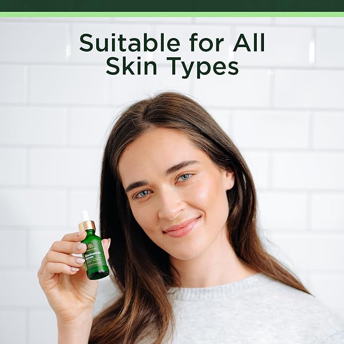 Tree of Life Niacinamide Serum For Face (Vitamin B3) - Pore Tightening Face Oil with Hyaluronic Acid & Vitamin E for Uneven Tone & Sensitive Skin - Dermatologist Tested, 2 Fl Oz