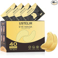 Under Eye Patches, 40 Pairs Eye Mask for Dark Circles, Puffy Eyes, Undereye Bags,Wrinkles,Eye Mask Patches with 24K Gold, Eye Treatment Skin Care for Men & Women Gift
