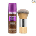 CoverGirl Simply Ageless 75 Rich-Deep Liquid Foundation Bundle with Blending Brush, Lightweight Vegan Formula for Dry Skin, 1oz