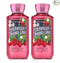 Bath and Body Works Strawberry Pound Cake Shower Gel 10 Oz 2 Pack (Strawberry Pound Cake)