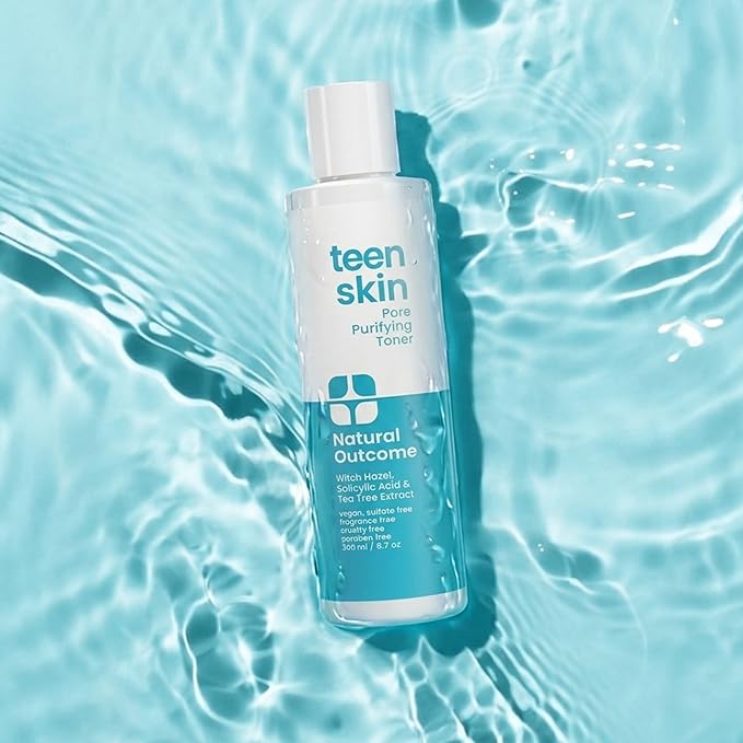 Acne Clarifying Face Toner for Teens by Natural Outcome Skin Care - Salicylic Acid Facial Astringent to Clear Acne & Purify Pores - Fragrance Free, Alcohol Free 6.7 oz