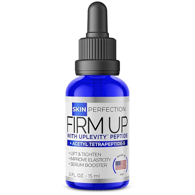 Skin Perfection Uplevity Anti-aging Tightening Peptide Serum Booster Firming Peptide Increase Elasticity Add To Any Moisturizer for Added Effectiveness Against Sagging Acetyl Tetrapeptide-2