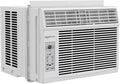 Amazon Basics 6000-BTU Window Air Conditioner with Quiet Operation, Up to 250 Sqf, Cool and Fan Functions, Washable Filter, Adjustable Window Kit, Digital Temperature Display, Remote Control, White