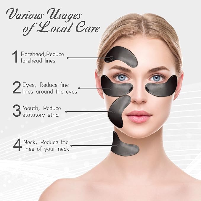 30 Pairs Gel Collagen Eye Pads,Crystal Collagen Under Eye Mask for Moisturizing,Reducing Fine Lines&Dark Circles& Puffy Eyes Under Eye Patch for Women Men, Black