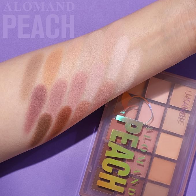 UCANBE Neutral Matte Eyeshadow Palette, 15 Colors Nude Taupe Rose Brown Eye Makeup Pallet, Natural Warm Tone High Pigmented Blendable & Buildable Sombras De Ojos Gift Kit