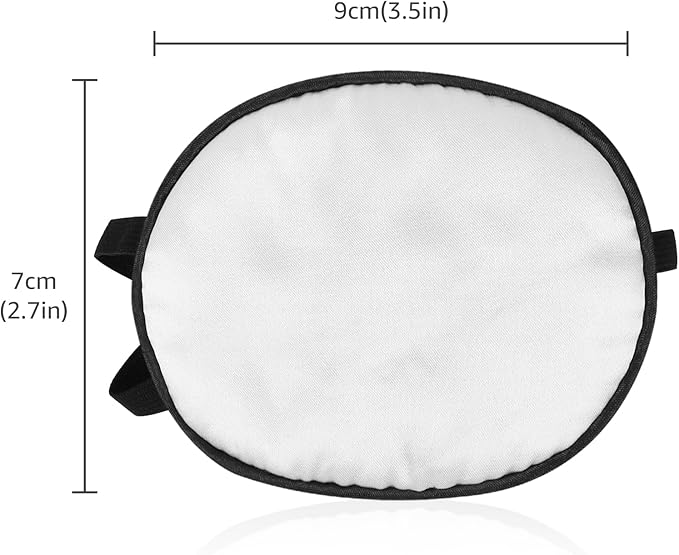 eZAKKA 2 Pieces Silk Eye Patch Medical Eye Patch for Adult Women Elastic Lazy Adjustable Single Eyepatch with Elastic Strap (L, Black+Grey)