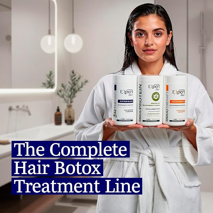 Platinum Blond, Botox Hair Treatment- Straightening, Anti-Frizz, Botox Capilar Para El Cabello- Neutralize yellow tones -Queratina para Alisar el Cabello, Cirugia Capilar para el Cabello (1kg/35.3 oz)