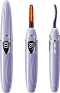 Heated Eyelash Curler, S600 Heated Lash Curler, Accurate Temperature Control Electric Eyelash Curler Heated - Intelligent Power Off, Long Lasting (Pale Mauve/Silver, S600-148MM)