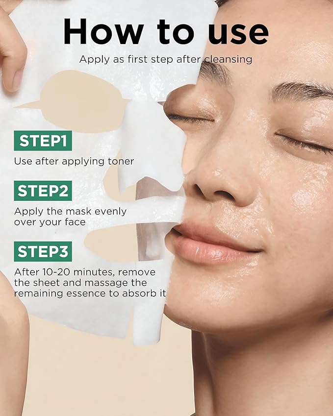 EASYDEW Barrier Repair Mask - Intense Moisture-Rich Face Mask with Revitalizing Cream Essence for Lasting Hydration with EGF Peptide, Ceramides, Hyaluronic Acid, 4 Sheets