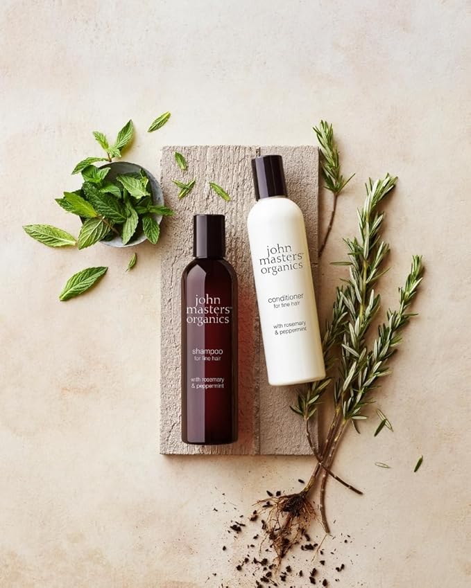 john masters organics | Volumizing Conditioner with Rosemary & Peppermint | Fine Hair | Volume | Silicone & Paraben Free | Clean Haircare (16 oz.)