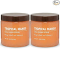 Tropical Mango Sugar Scrub – Exfoliating Body Scrub for Women, Moisturizing Shea Butter, Natural Sugar Exfoliant, Hand and Foot Scrub, Paraben-Free, All Skin Types, 18 oz (Pack of 2)