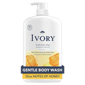Ivory Body Wash, Designed for the Whole Family, Gentle Formula, Free of Dyes Heavy Perfumes Parabens Phthalates & Silicones, for Sensitive Skin, Designed for Skin's pH, Honey Scent, 35 oz