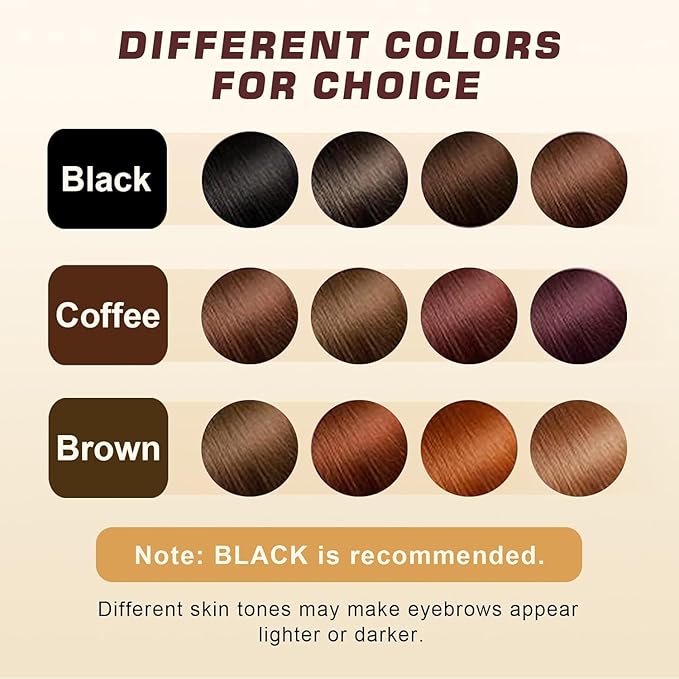 Eyelash & Eyebrow Color Kit, 2 in 1 Professional Lash & Brow Color Kit, Easy to Use with Natural Results, DIY Hair Coloring Eye Lash & Eye Brow Set for Beginner Salon Beauty 7ml (Coffee/Dark Brown)