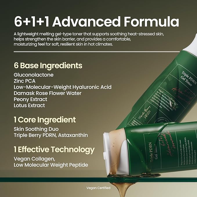 AXIS-Y Triple PDRN Gel Toner for Face – Hydrating Korean Toner with Vegan PDRN, Astaxanthin, Collagen & Peptides – Soothing, Moisture Barrier Repair & Firming Skincare (9.13 fl. oz.)