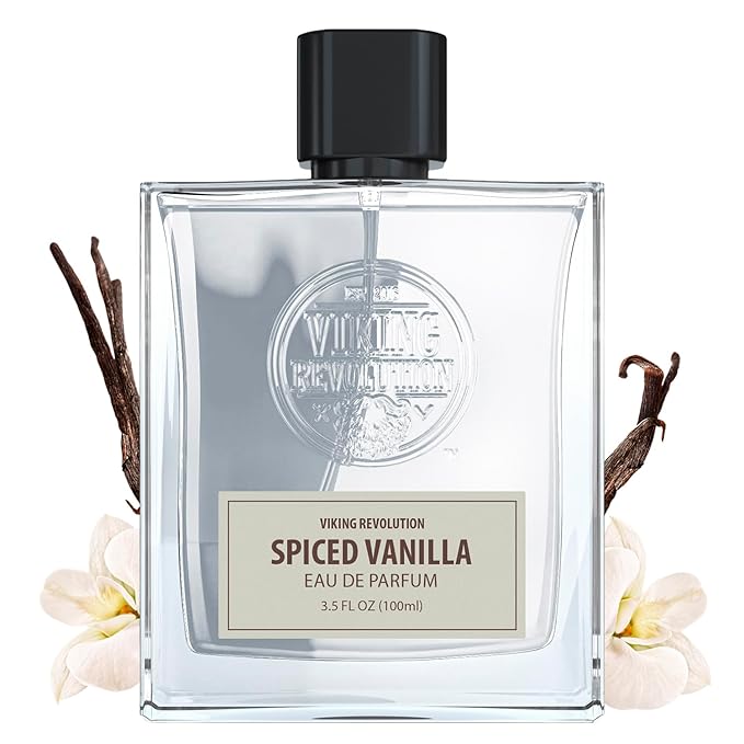 Viking Revolution Spiced Vanilla Cologne for Men - Eau de Parfum - Sweet and Spiced Perfume with Gourmand Notes of Musk, Tonka Bean, Vanilla, Cream - Gifts for Men 3.5 Fl Oz
