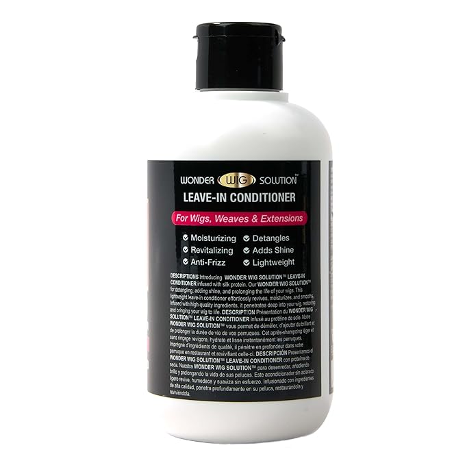 Wonder Wig Solution Leave-In Conditioner Cream 10.1oz for Wig | Restoring Damaged Hair and Anti-Frizz with Silk Protein Infused Formula, Adds Shine & Dentangles, Gives Moisture with Bamboo Extract