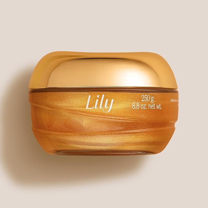 O Boticário Lily Scented Shimmering Body Gel, 8.8 Ounce