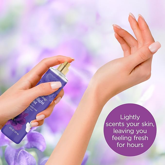 Bodycology Long-Lasting Fragrance Body Mist, Twilight Mist, 8 fl oz (Pack of 2)