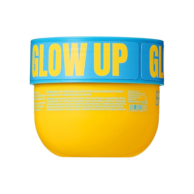 Red by Kiss Glow Up Brightening Body Cream, Kojic Acid, Turmeric & Glutathione for Dark Spots, Hyperpigmentation, Body Acne Scars & Uneven Skin Tone, 16.23 fl oz