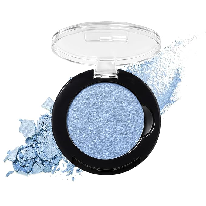 Refillable Eyeshadow Palette - Matte/Glitter/Duo-Chrome Pressed Powder & Cream Formula, Neutral/Shimmer/Smokey Multichrome, Travel-Friendly Iron Pan Refills (Matte, D43)