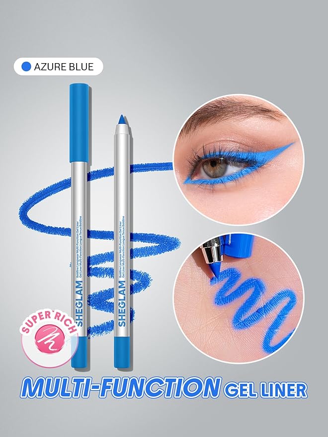 SHEGLAM Boldline Longwear Multi-Function Gel Liner-Azure Blue