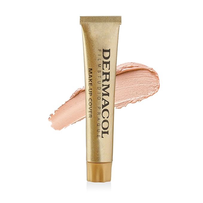 Dermacol - Full Coverage Matte Foundation with SPF 30, Waterproof Foundation for Oily Skin, Acne, & Under Eye Bags, Long-Lasting Makeup, 30g - Shade 207