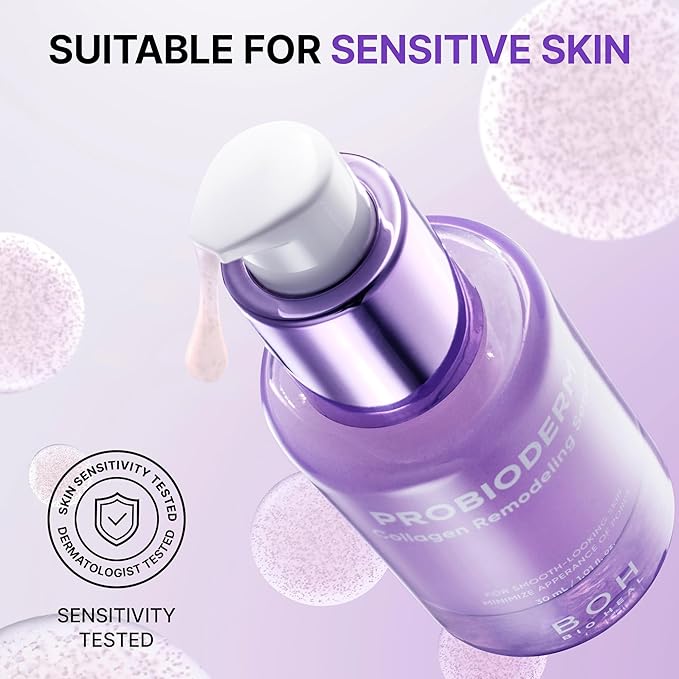 BIOHEAL BOH Probioderm™ Collagen Remodeling Serum 1.01 fl oz (30 ml) | Skin Firming Serum with Collagen & 12 Peptides for Pore Tightening & Smoothing | Hydrating & Lifting for Daily Skincare