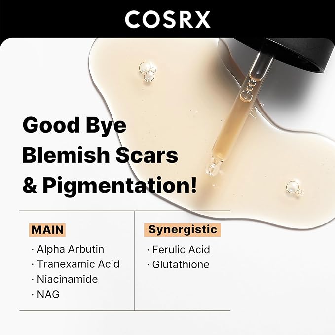 COSRX 2% Alpha Arbutin Discoloration Care Face Serum with Niacinamide, Glutathione & Tranexamic Acid, Serum to Target Dark Spots and Hyperpigmentation, Daily Korean Skin Care, 1.7 fl oz