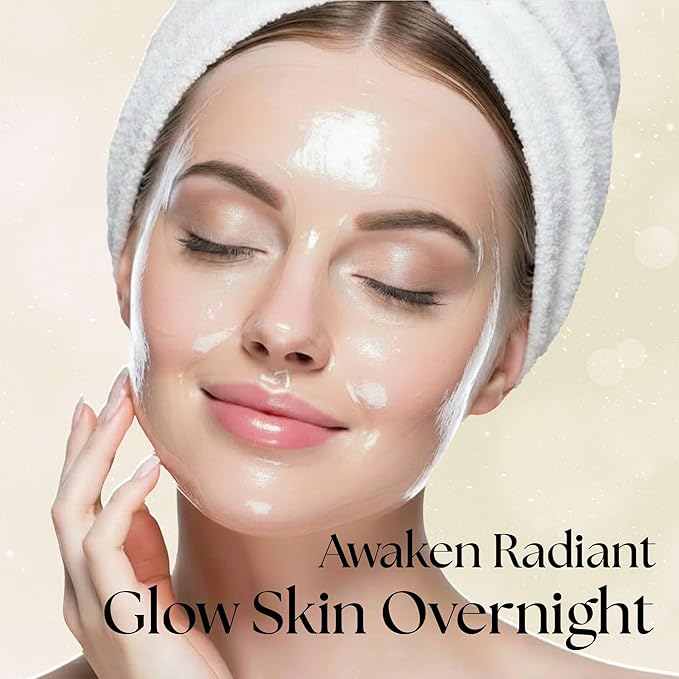 Clinical Resolution PDRN Collagen Night Wrapping Mask, All-In-One Nourish, Revitalize, Radiance for Youthful Glowing Skin Overnight Peel Off Face Mask Korean Skin Care Lab, 100ml 2 Pack