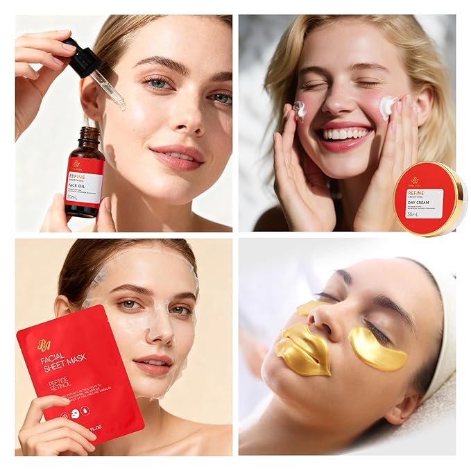 23 Pcs Mother's Day Gift, Rose Facial Skin Care Gifts Set for Women, Bath and Body Gifts Basket, Spa & Self-Care Kit, Sheet Mask, Present, Birthday, Christmas, Anniversary, Bridal Shower, Wife, Mom