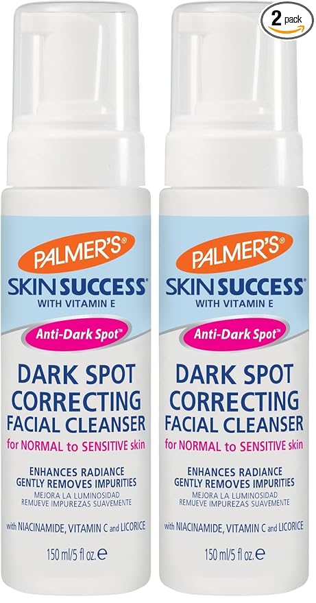 Palmer's Skin Success Eventone Foaming Facial Cleanser,Dark Spot Correcting Face Wash for Uneven Skintone and Acne Scars,5 Oz,(Pack of 2)