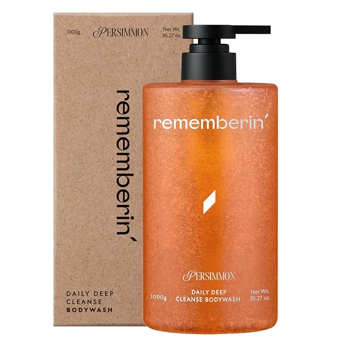 Body Wash for Aging Body Odor & Nonenal – Korean Fermented Persimmon Extract, Reduces Body Odor up to 92.3%, CICA & Ceramide for Sensitive Skin, Sulfate-Free (35.27 oz / 1000g)